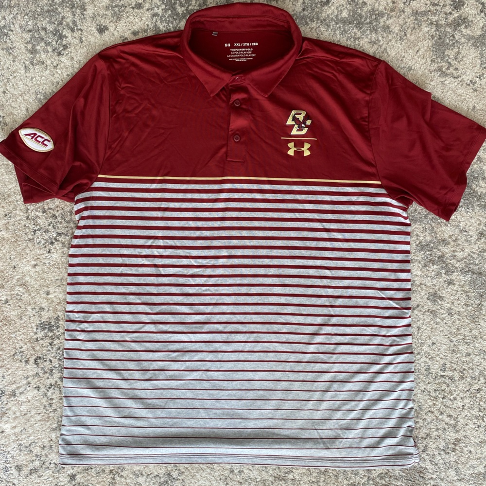 Under Armour Short Sleeve Polo Boston College